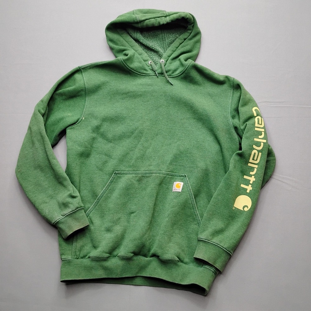 Carhartt‎ Mens Loose Fit Graphic Sleeve Hoodie Green K288 G55 Medium